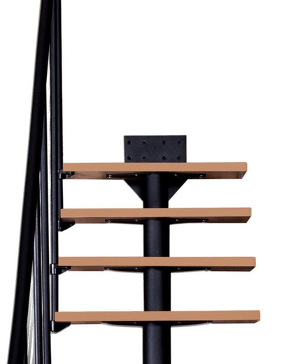 Modultrappe Dixi 80 cm Bøg Sort RAL 9005