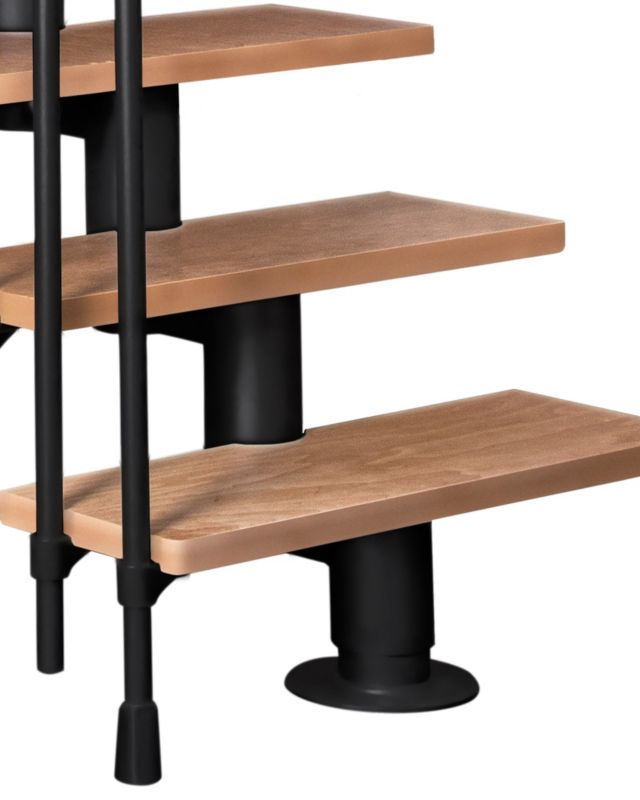 Modultrappe Dixi Vertical 80 cm Bøg Sort