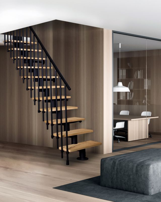 Modultrappe Dixi Vertical 80 cm Eg Sort