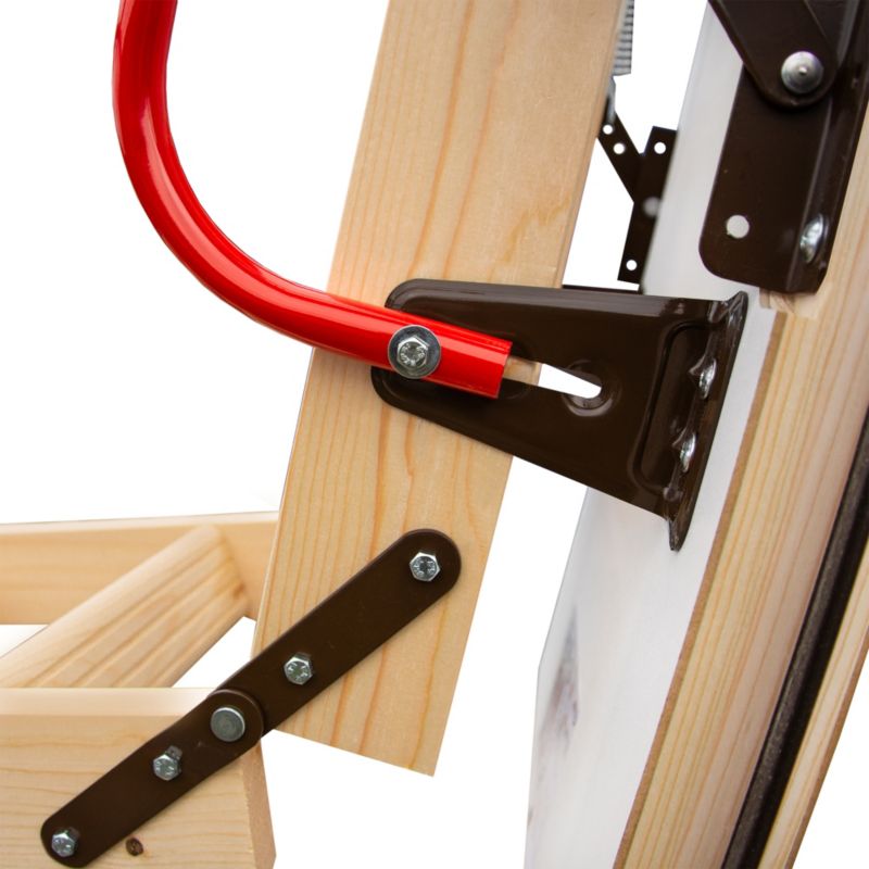 Lofttrappe Extra 100x60 cm Gran Hvid