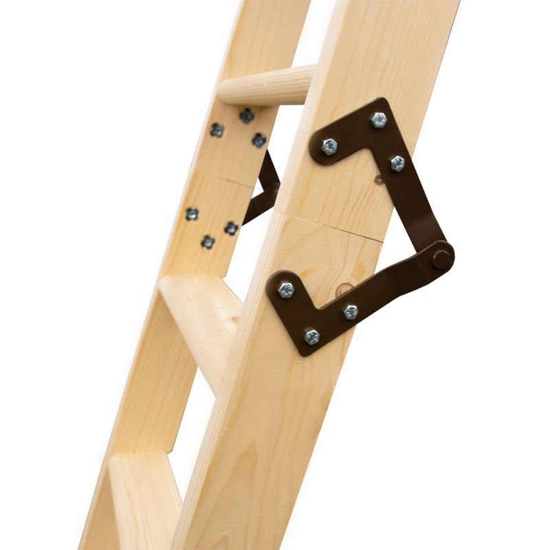 Lofttrappe Extra 100x70 cm Hvid Gran