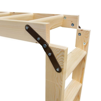 Lofttrappe Extra 130x70 cm Gran Hvid