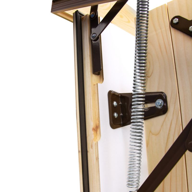 Lofttrappe Extra 130x70 cm Gran Hvid