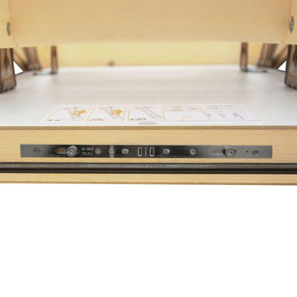 Lofttrappe 130x70 cm Gran Hvid Isoleret