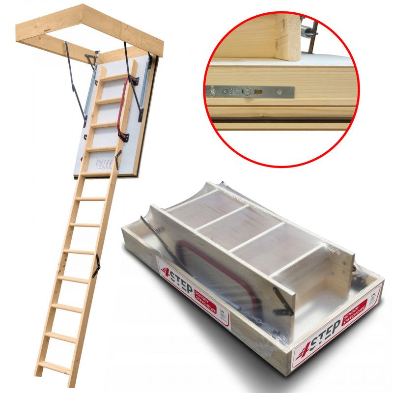 Lofttrappe Extreme 112x70 cm Hvid 5904506713400