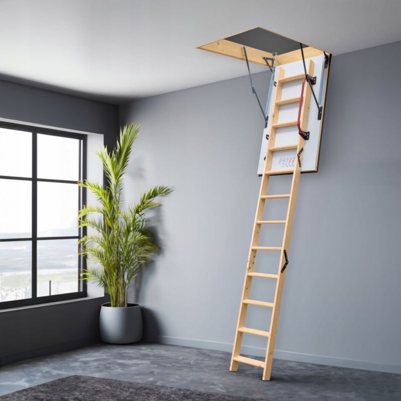 Lofttrappe Extreme 112x70 cm Hvid 5904506713400