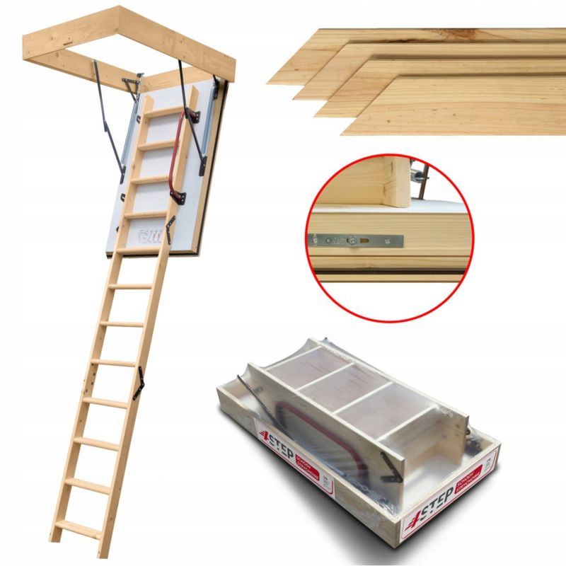 Lofttrappe Extreme 120x60 cm Hvid 0,55 W/m²K