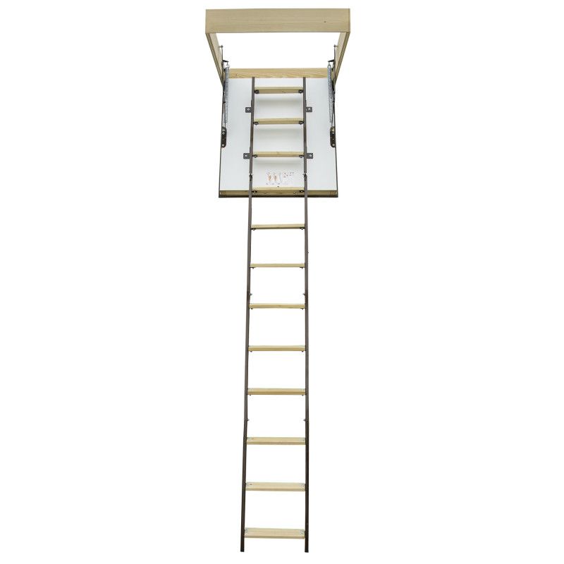 Lofttrappe Stallux MAX 90x80 cm Hvid