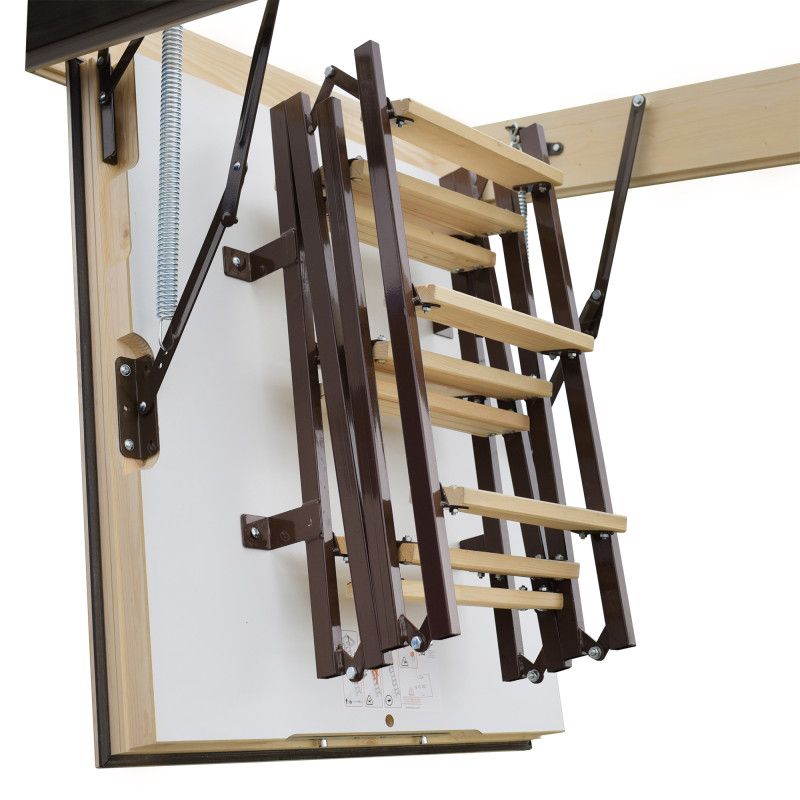 Lofttrappe Stallux MAX 90x80 cm Hvid