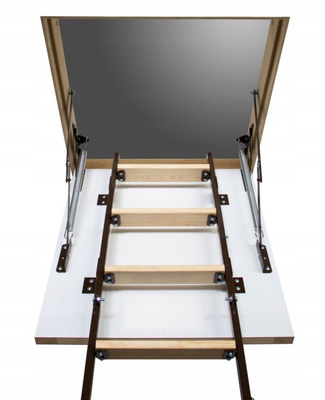 Lofttrappe Stallux MINI Plus 80x55 cm Hvid