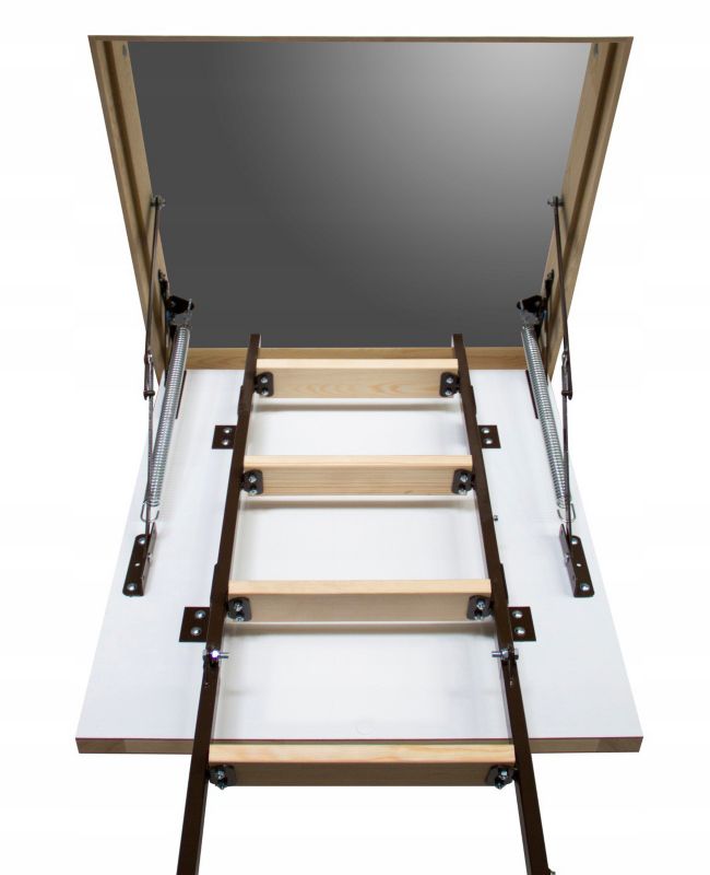 Lofttrappe Stallux MINI Plus 80x55 cm Hvid