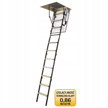 Lofttrappe Stallux Mini Plus 80x80 cm Hvid