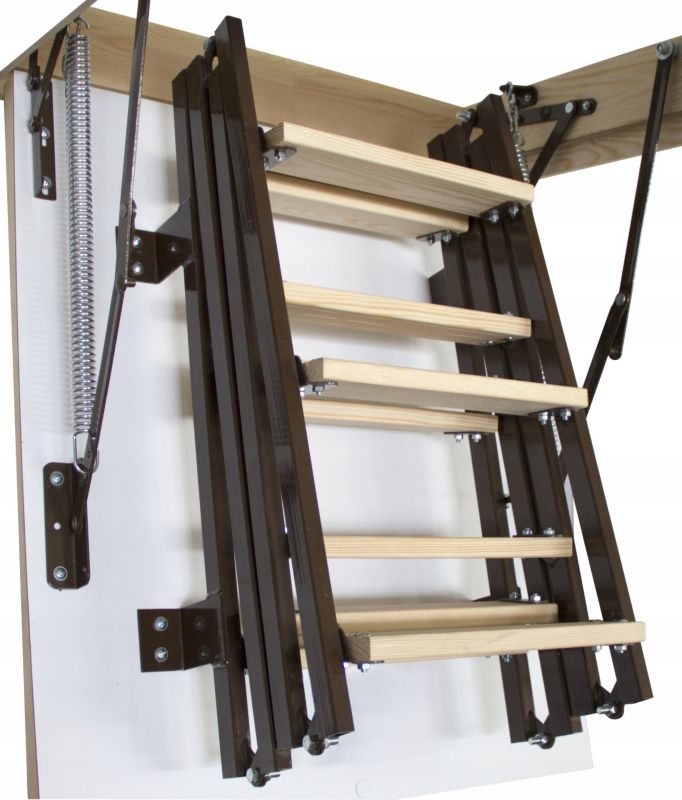 Lofttrappe Stallux Mini Plus 80x80 cm Hvid