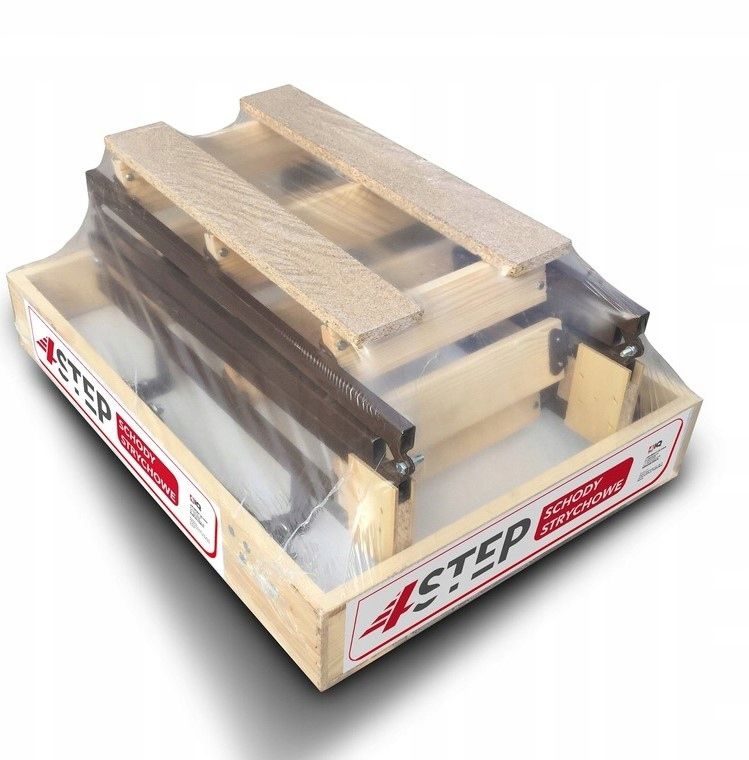 Lofttrappe Stallux Mini Plus 80x80 cm Hvid