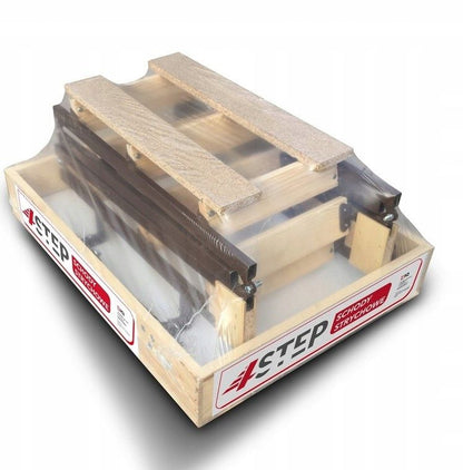 Lofttrappe Stallux Mini Plus 80x80 cm Hvid