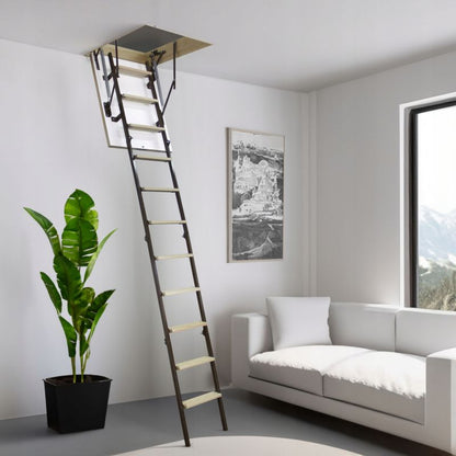 Lofttrappe Stallux Mini Plus 80x80 cm Hvid