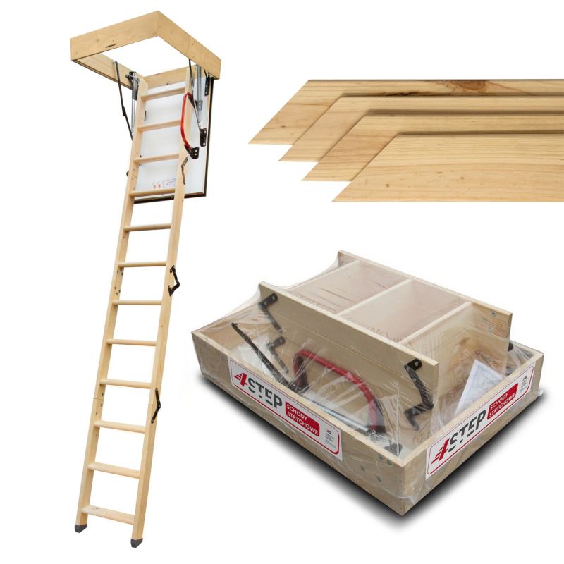 Lofttrappe Extra 90x70 cm Hvid 5904506718221