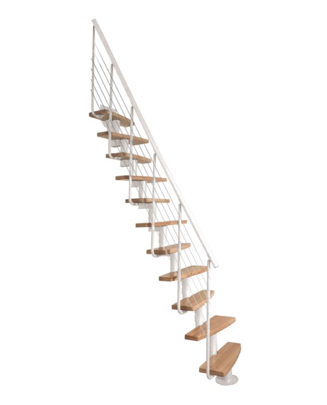 Modultrappe Mini Plus Lux 70x350 cm Hvid
