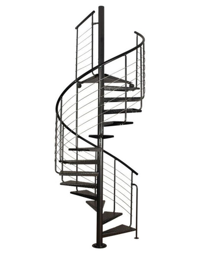 Spiraltrappe Heavy Metal Sort Stål