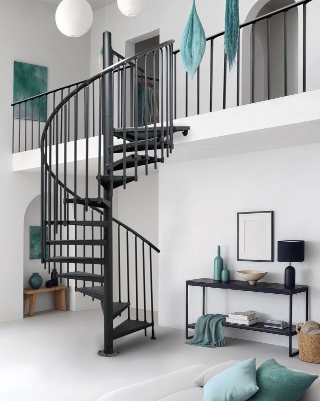 Spindeltrappe Heavy Metal Ø169 cm Sort | 5907710653111