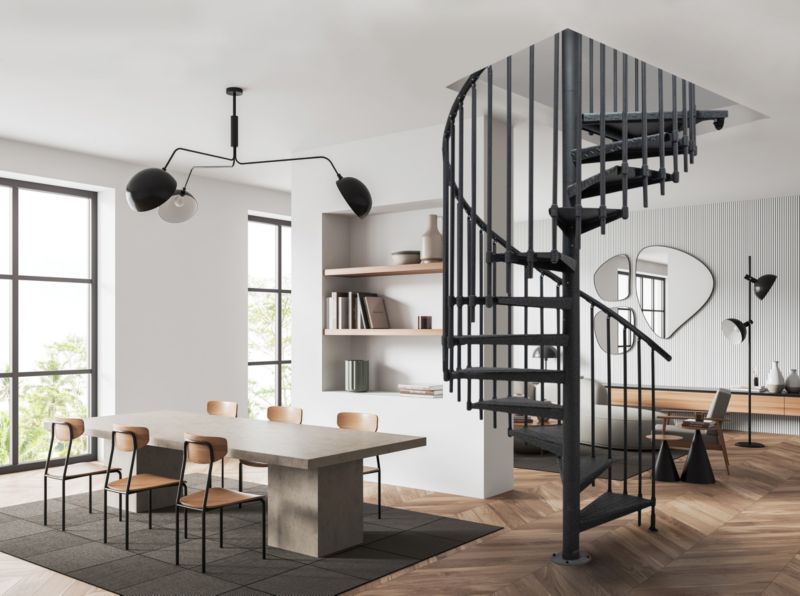 Spindeltrappe Heavy Metal Ø169 cm Sort | 5907710653111
