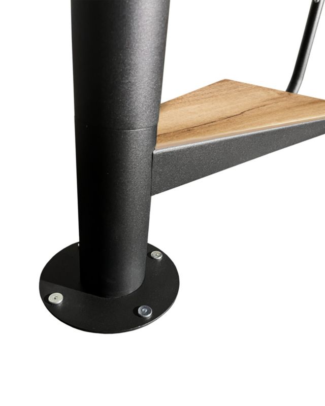 Spiraltrappe Solo Vertical Ø120 cm Eg Sort