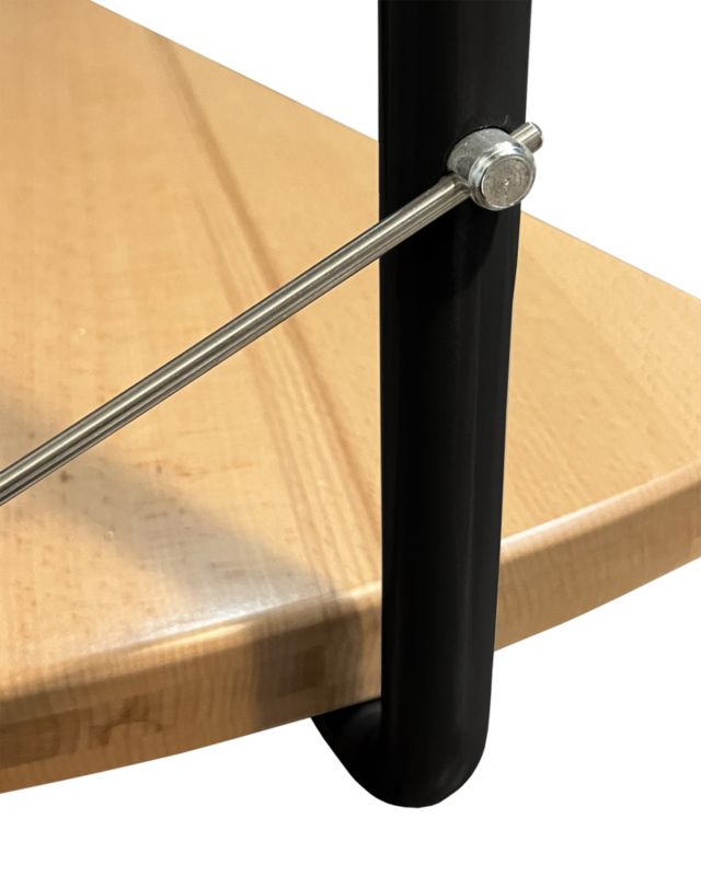Spiraltrappe System Ø150 cm Bøg Sort