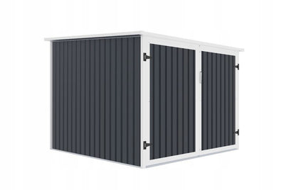 Metalcykelopbevaring Corciano garage 203x198x157 cm med metalholdere, 1 stk.