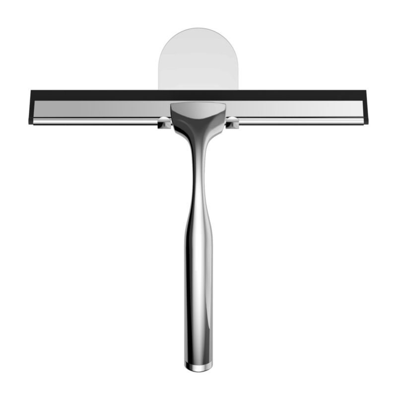 Brusekabine-skraber med Holder i Rustfrit Stål 21 cm Krom