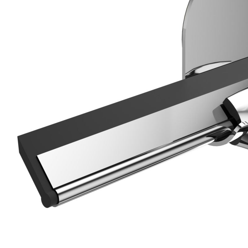 Brusekabine-skraber med Holder i Rustfrit Stål 21 cm Krom