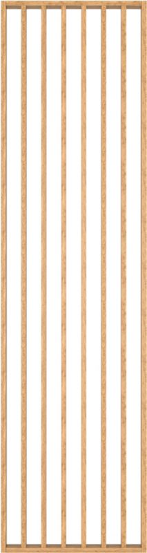 Lamelvæg 58 x 275 cm egetræ