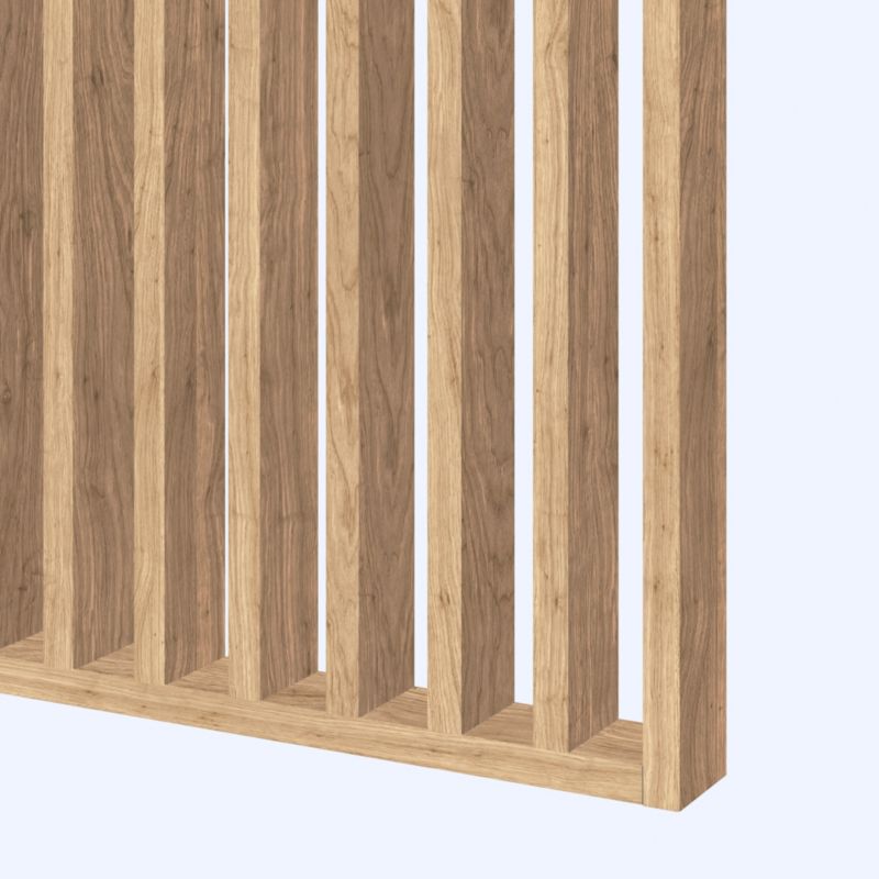 Lamelvæg 58 x 275 cm egetræ