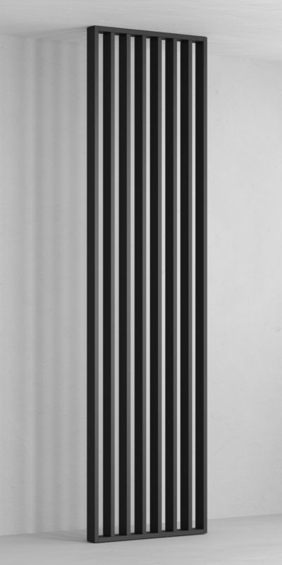 Lamelvæg 58 x 275 cm i grafitgrå
