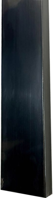Lamineret vægpanel 22 x 88 x 2800 mm mat-sort