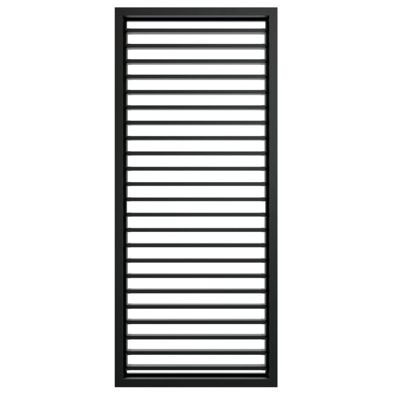 Sidevæg Aluminium Antracit RAL 7016 210 x 90 cm