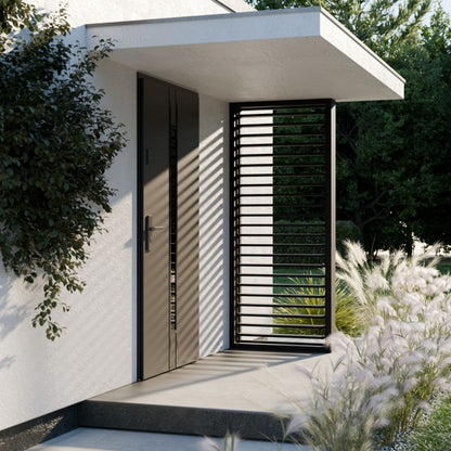 Sidevæg Aluminium Antracit RAL 7016 210 x 90 cm