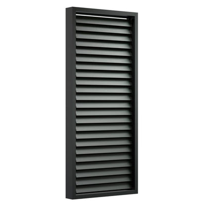 Sidevæg Aluminium Antracit RAL 7016 210 x 90 cm