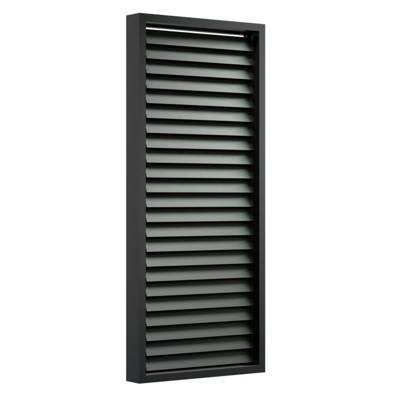 Sidevæg Aluminium Antracit RAL 7016 210 x 90 cm