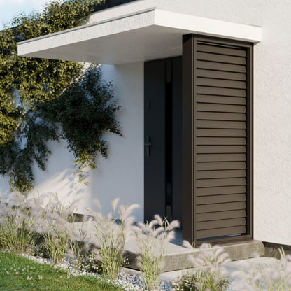 Sidevæg Aluminium Antracit RAL 7016 210 x 90 cm