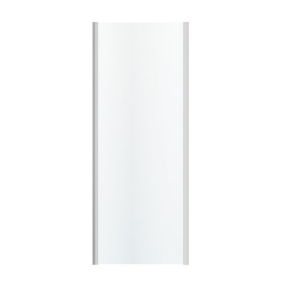 GoodHome Beloya brusevæg 80 cm krom/gennemsigtig
