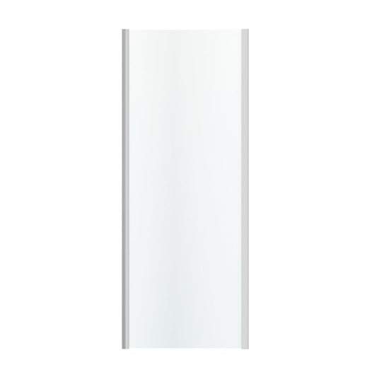 GoodHome Beloya brusevæg 80 cm krom/gennemsigtig