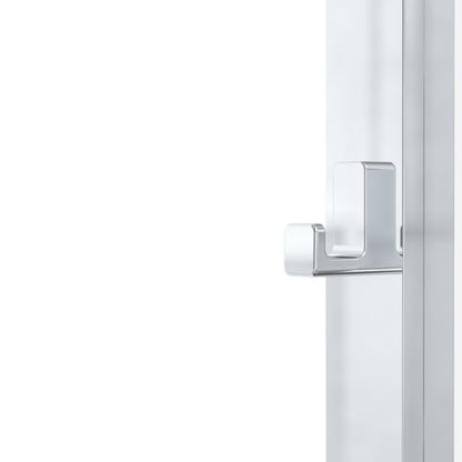 Bruseskærm 80 cm med Håndklædestang og Hylde Krom/Transparent