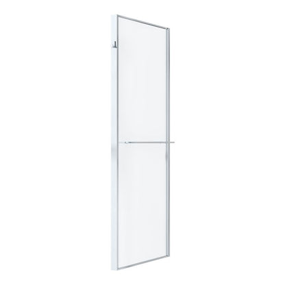 Brusebadsskærm 90 cm Chrom/Transparent Hærdet Glas