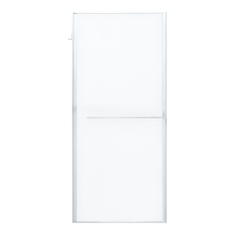Brusebadsskærm 90 cm Chrom/Transparent Hærdet Glas