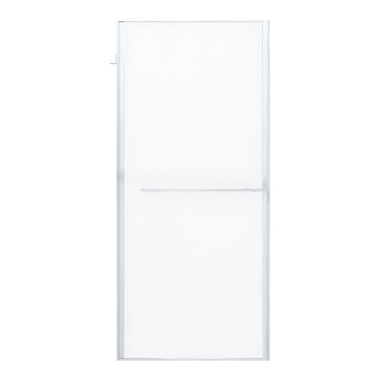 Brusebadsskærm 90 cm Chrom/Transparent Hærdet Glas