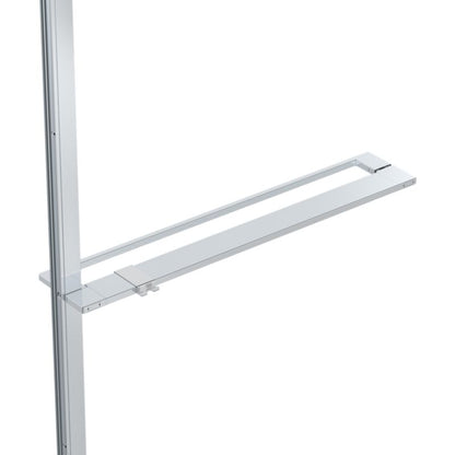Brusebadsskærm 90 cm Chrom/Transparent Hærdet Glas