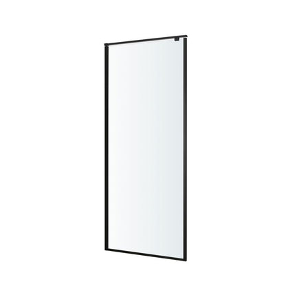 Brusebadsskærm Ezili 80 cm Sort/Transparent