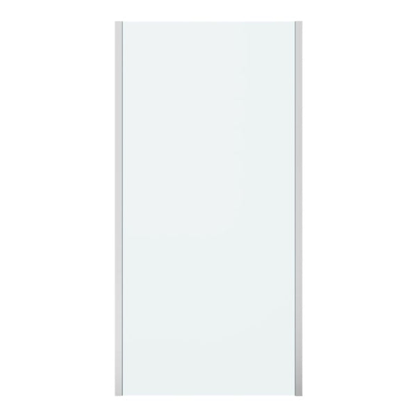 Brusenichevæg Ledava 100 cm Krom Transparent