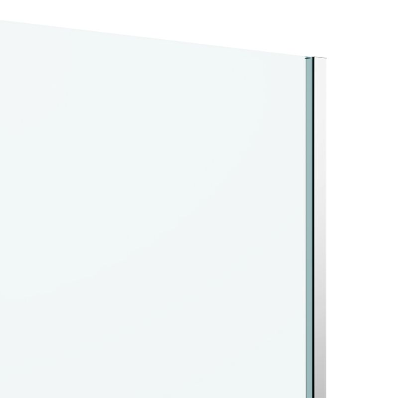 Brusenichevæg Ledava 100 cm Krom Transparent
