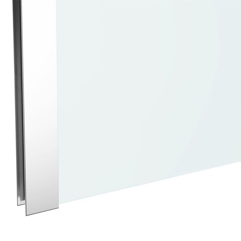 Brusenichevæg Ledava 100 cm Krom Transparent